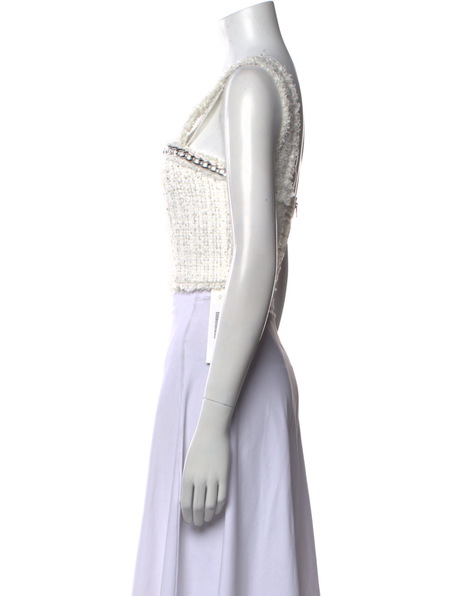 Alice + Olivia Square Neckline Sleeveless Crop Top