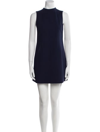Alice + Olivia Mock Neck Mini Dress