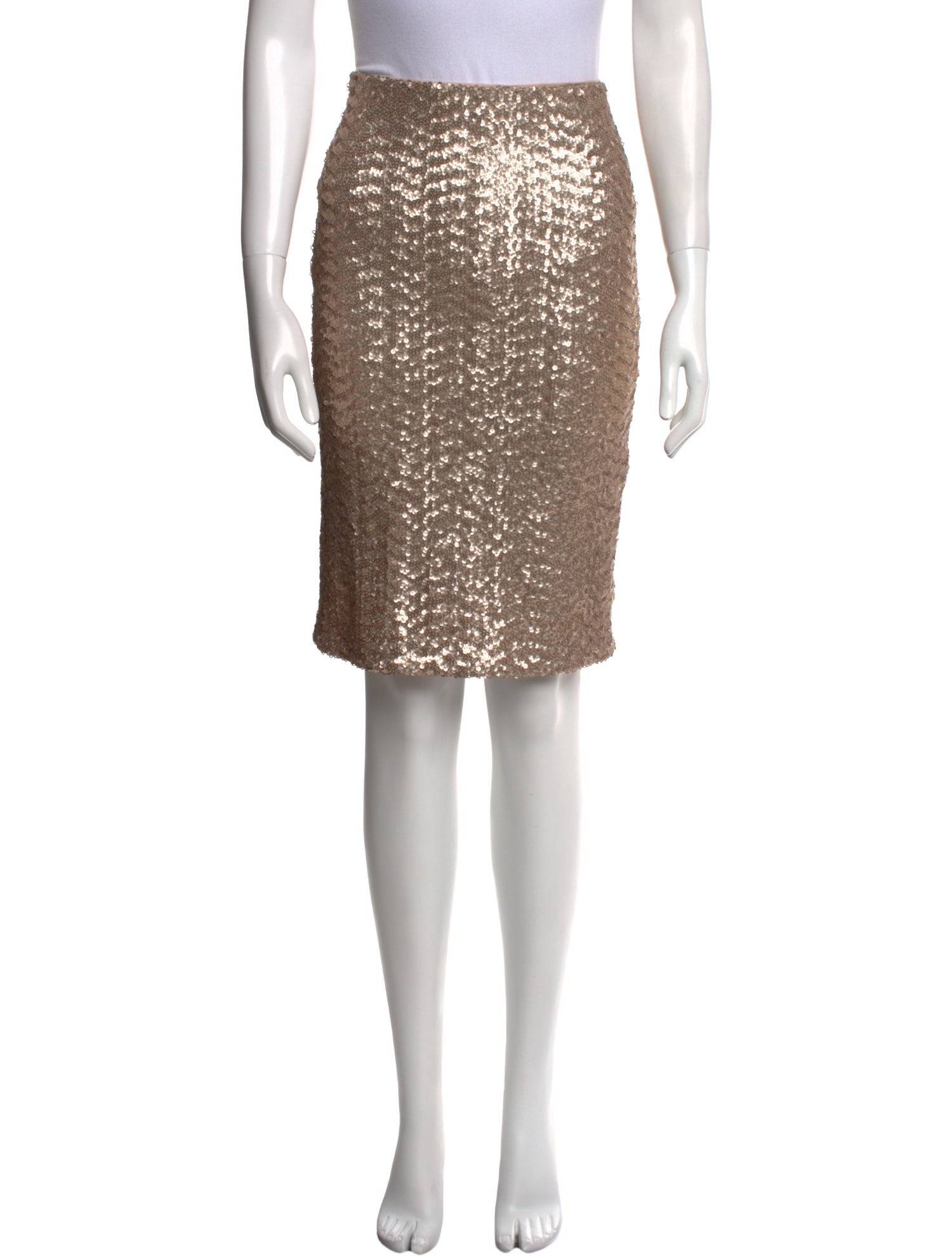 Alice + Olivia Sequin Embellishments Knee-Length Skirt