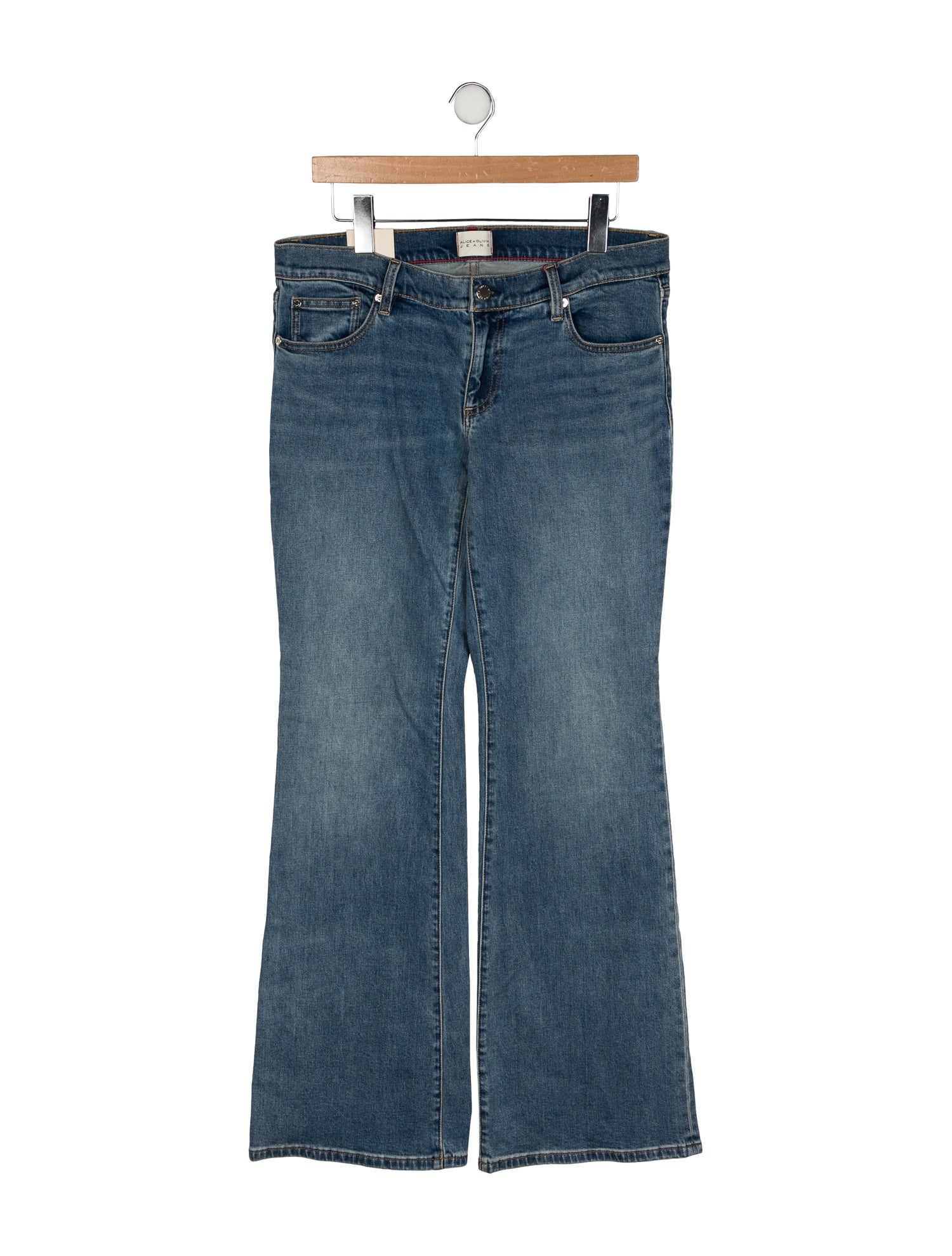Alice + Olivia Mid-Rise Wide Leg Jeans w/ Tags