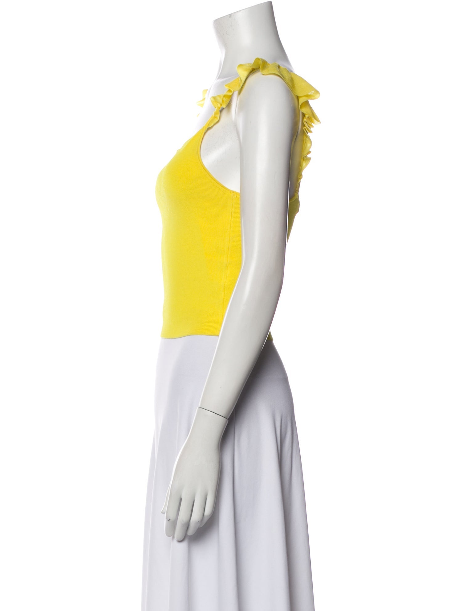 Alice + Olivia Nylon Square Neckline Crop Top