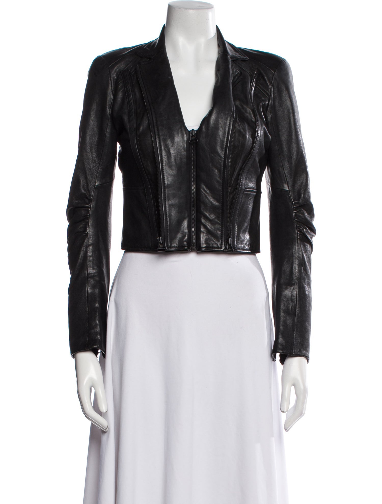 Alice + Olivia Leather Biker Jacket