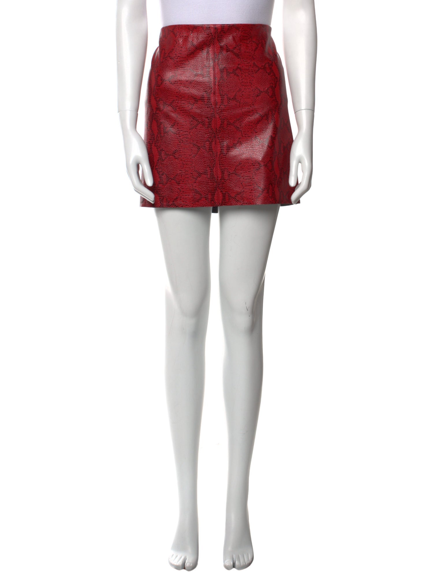 Alice + Olivia Lamb Leather Mini Skirt