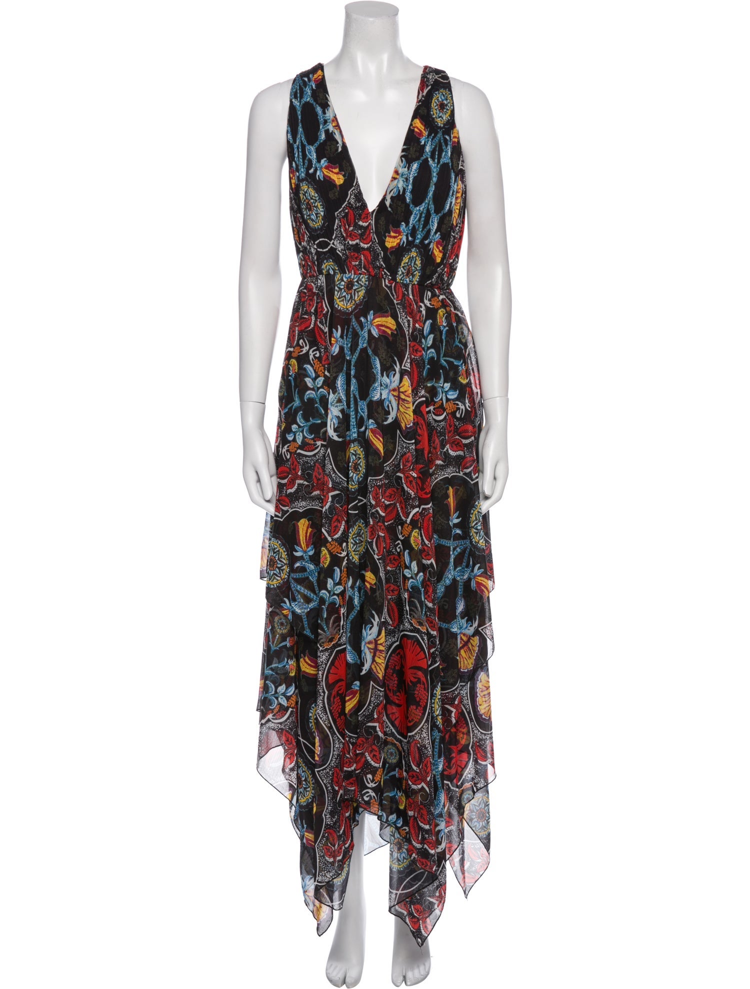 Alice + Olivia Printed Long Dress