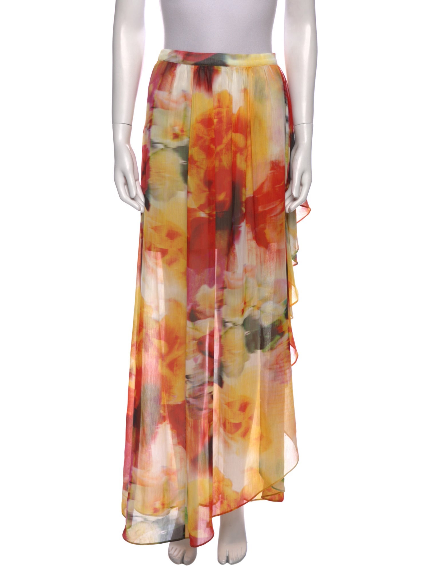 Alice + Olivia Floral Print Long Skirt