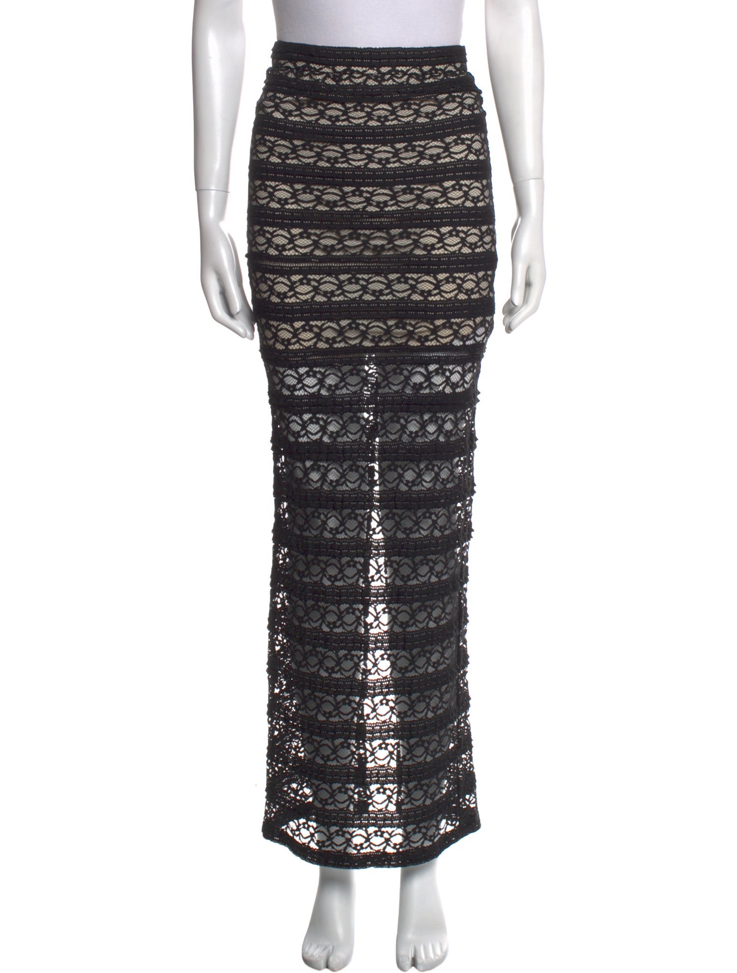 Alice + Olivia Lace Pattern Long Skirt