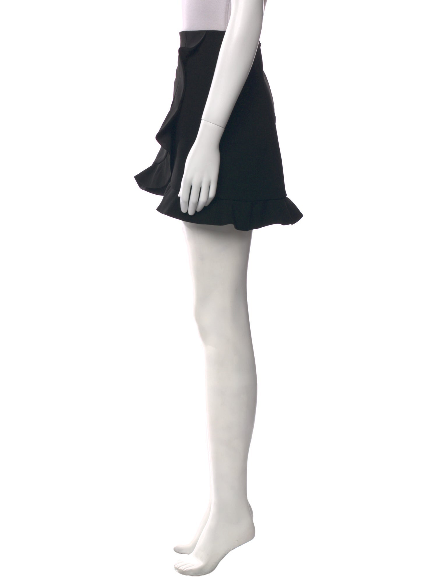 Alice + Olivia Ruffle Embellishment Mini Skirt