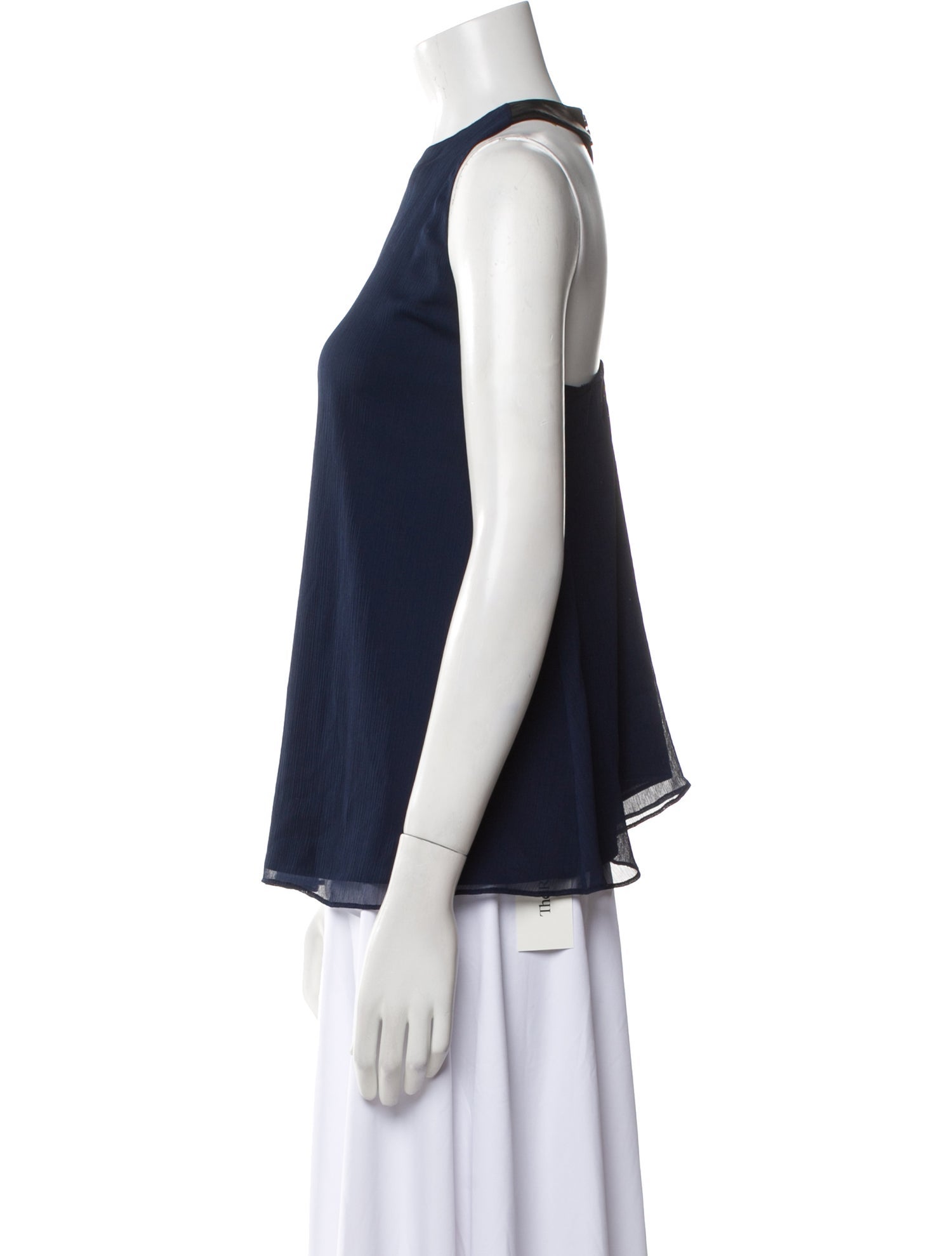 Alice + Olivia Crew Neck Sleeveless Blouse