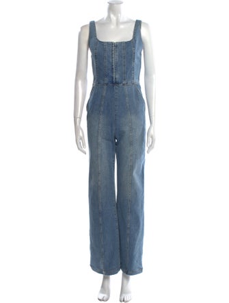 Alice + Olivia Square Neckline Jumpsuit