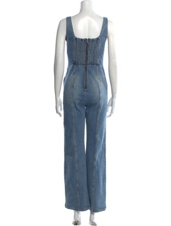 Alice + Olivia Square Neckline Jumpsuit