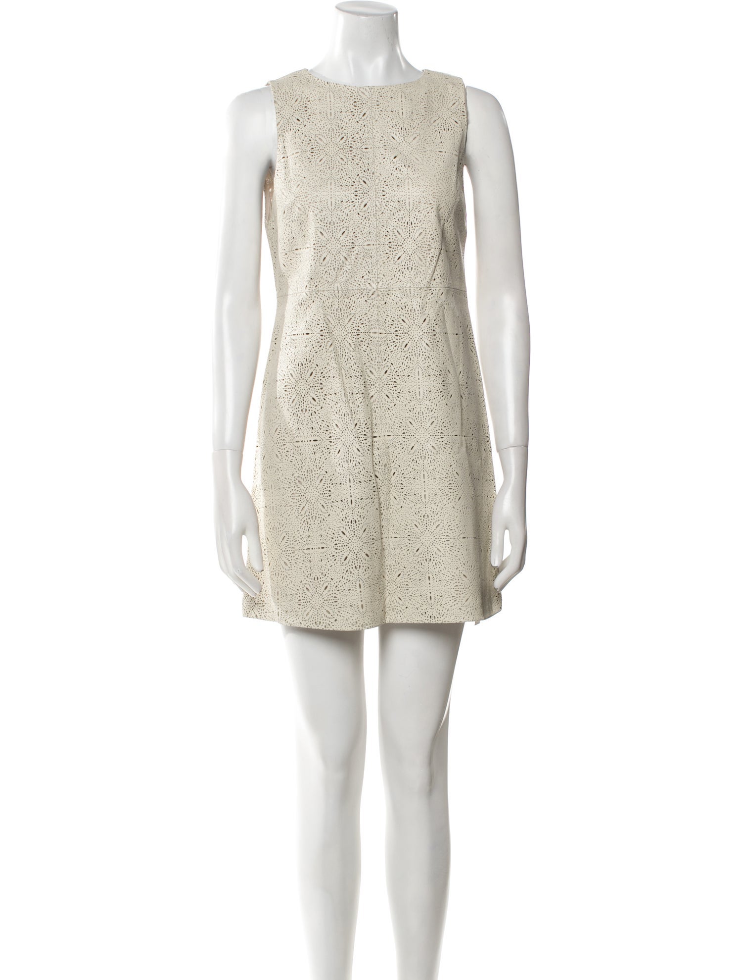 Alice + Olivia Leather Mini Dress w/ Tags