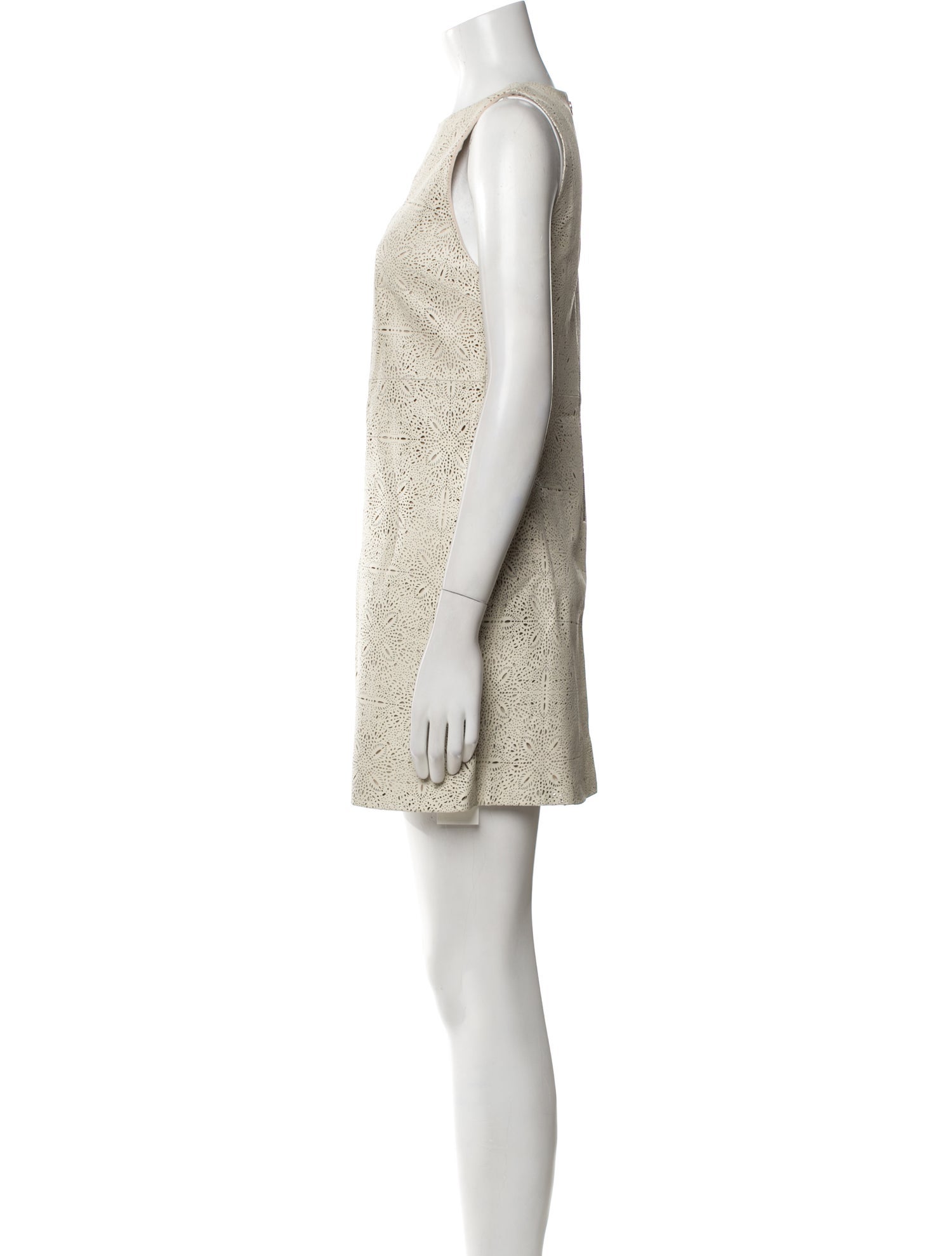 Alice + Olivia Leather Mini Dress w/ Tags