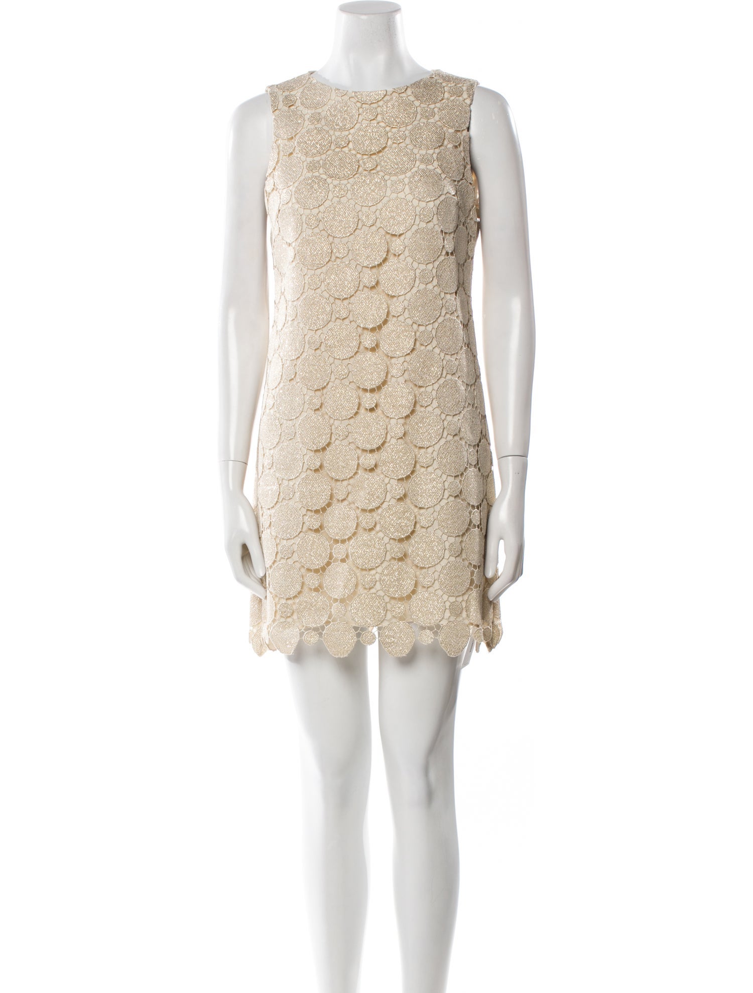 Alice + Olivia Bateau Neckline Mini Dress