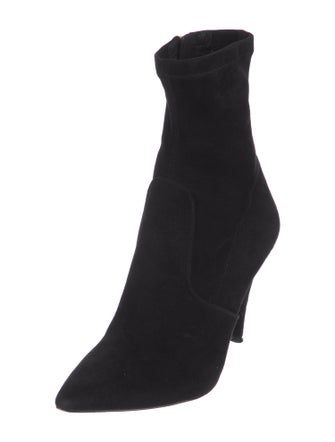 Alice + Olivia Suede Sock Boots