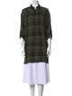 Alice + Olivia Plaid Print Mock Neck Tunic