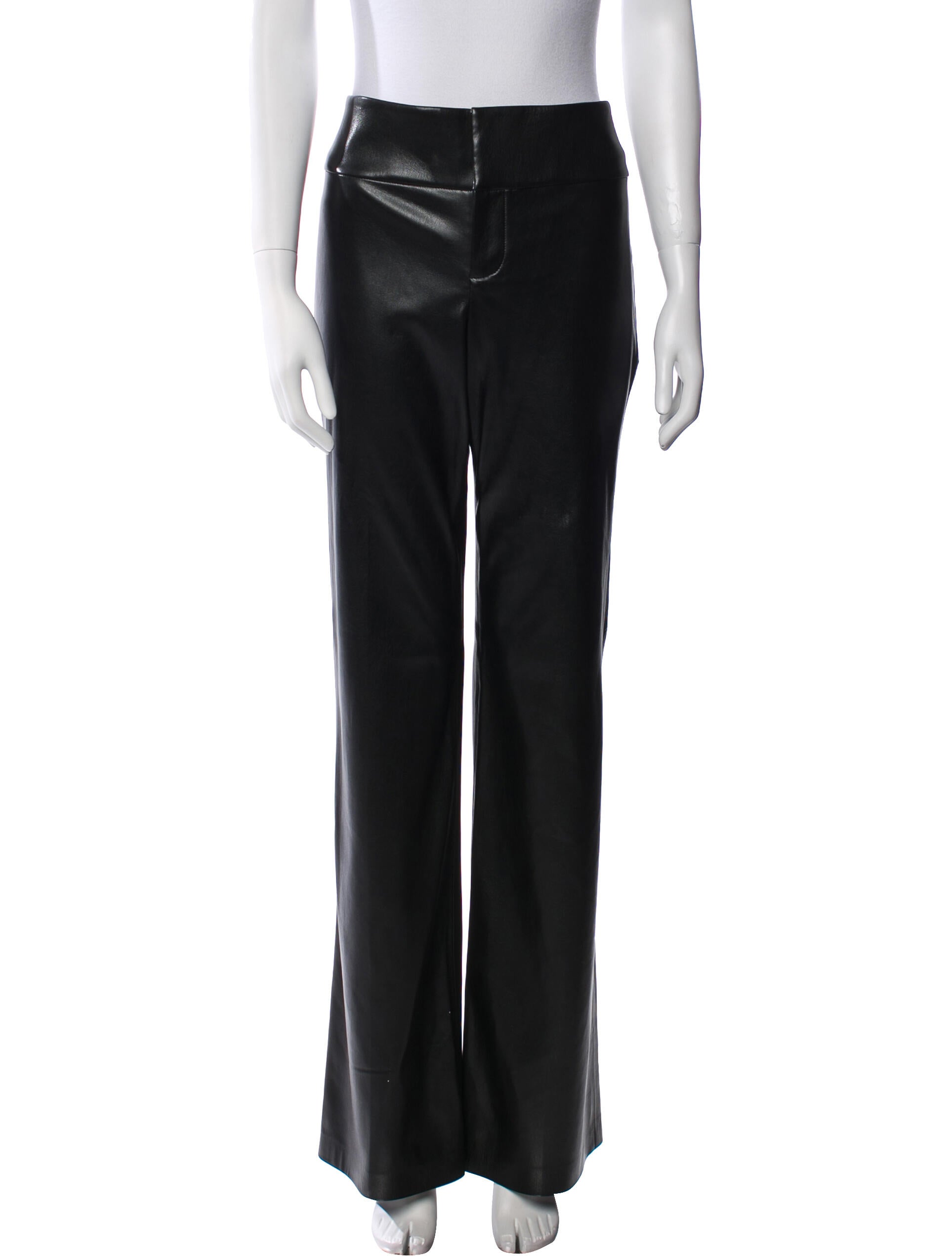 Alice + Olivia Faux Leather Wide Leg Pants