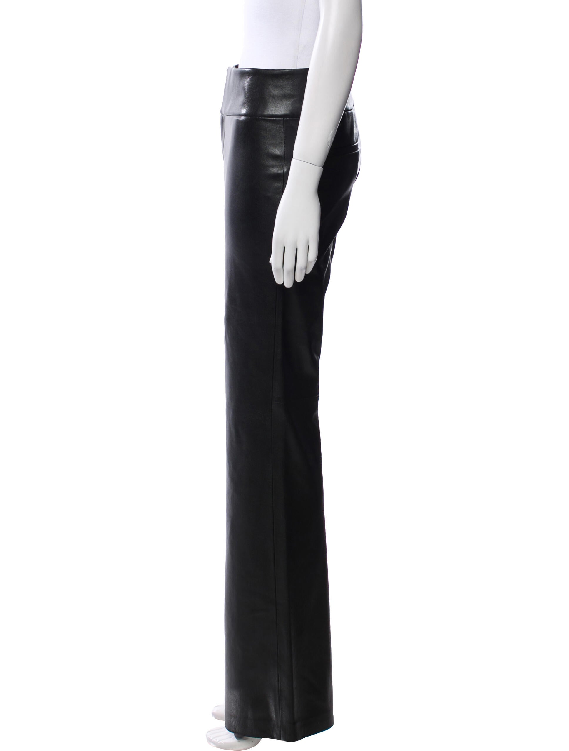 Alice + Olivia Faux Leather Wide Leg Pants