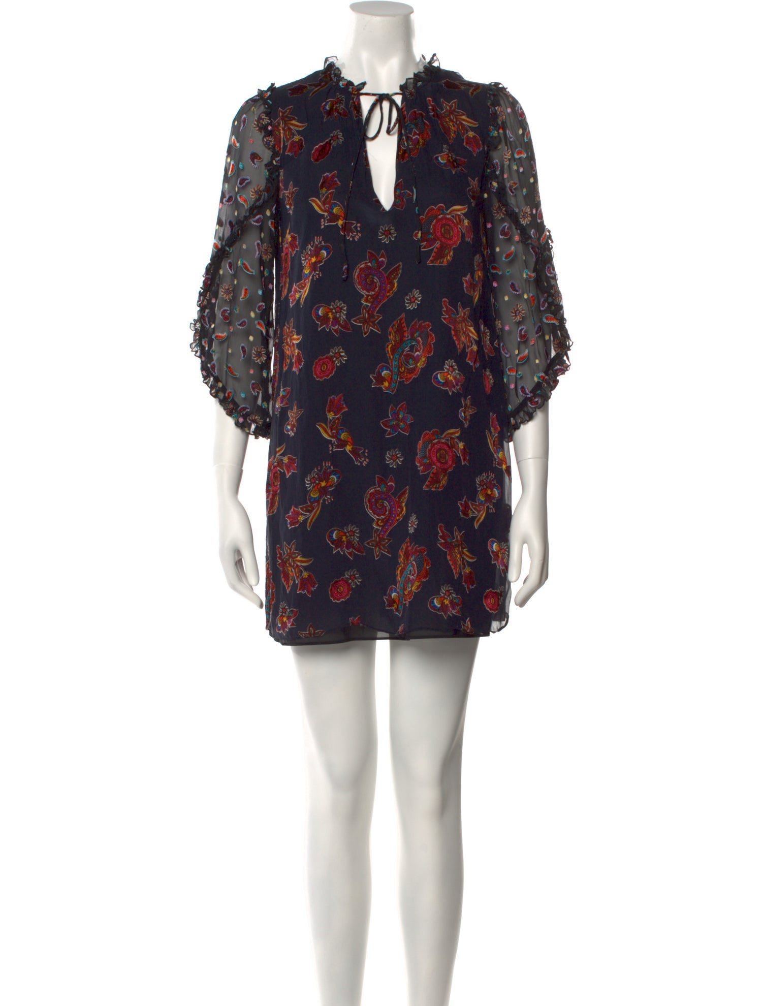 Alice + Olivia Silk Mini Dress