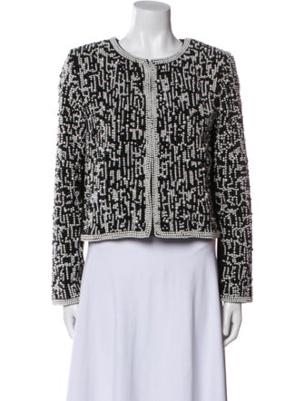 Alice + Olivia Tweed Pattern Evening Jacket