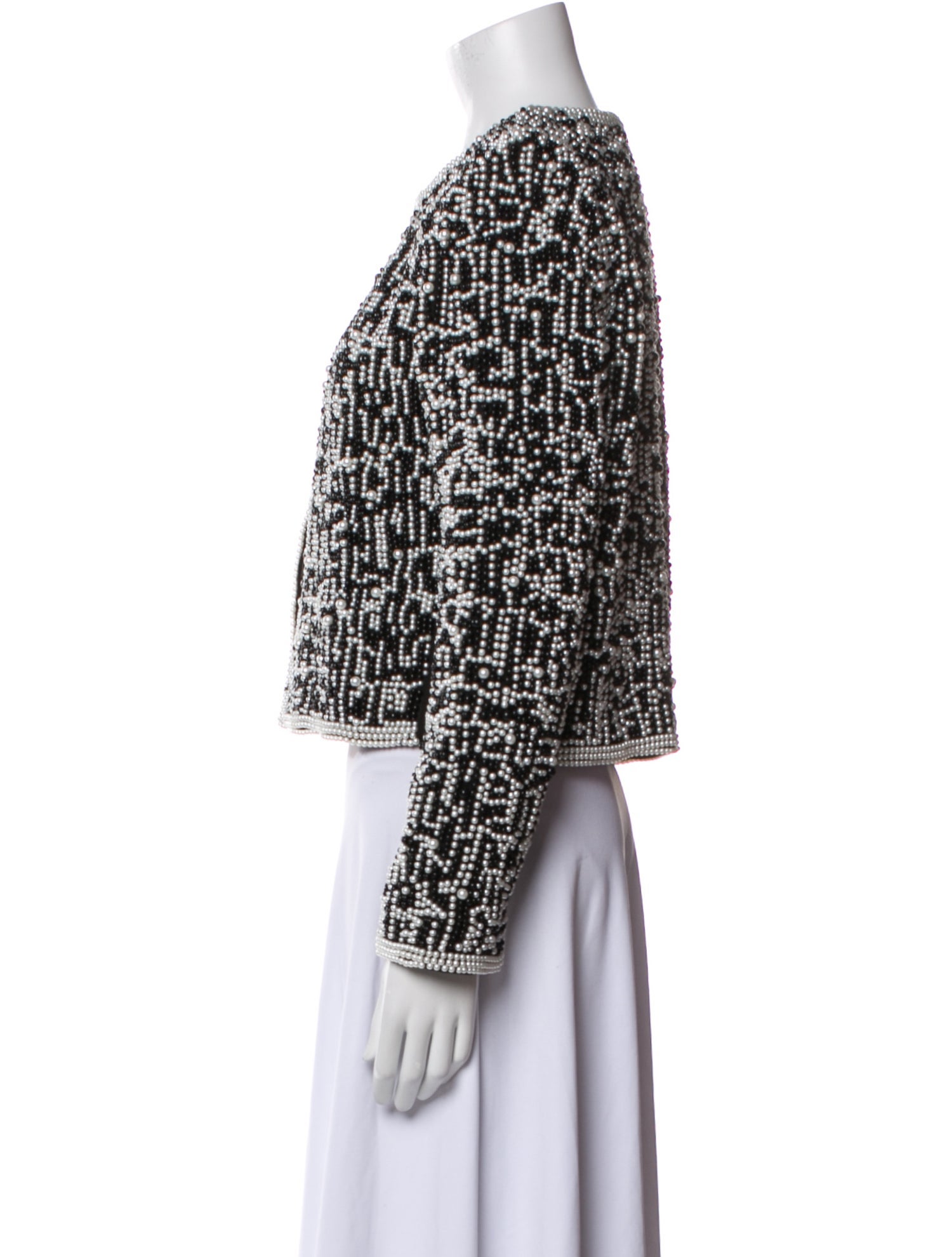 Alice + Olivia Tweed Pattern Evening Jacket