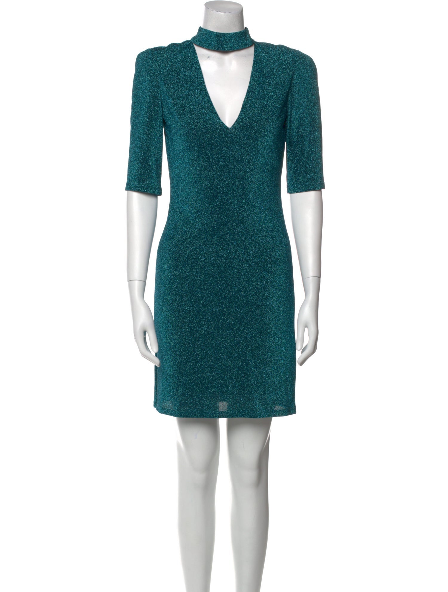 Alice + Olivia Mock Neck Mini Dress