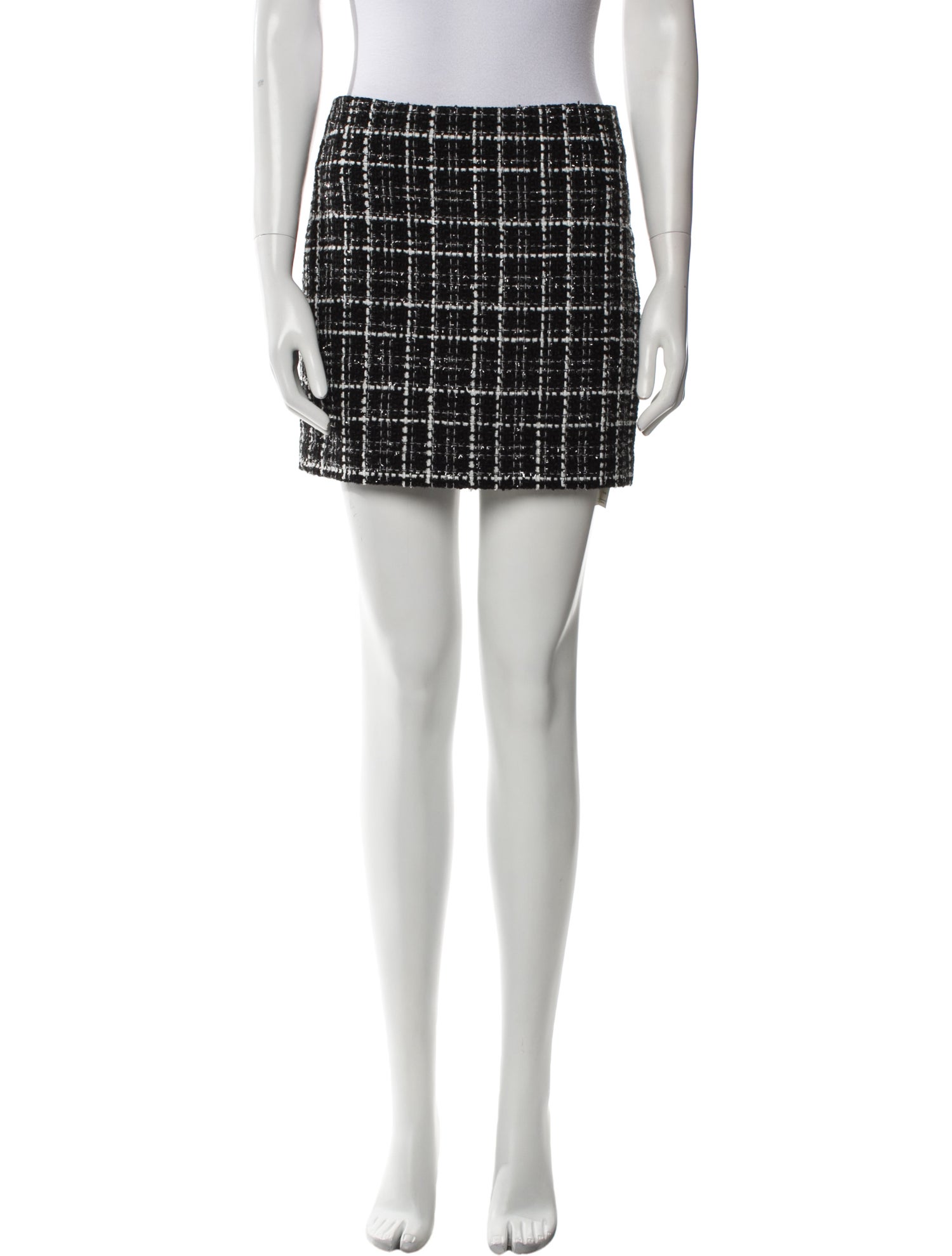 Alice + Olivia Plaid Print Mini Skirt w/ Tags