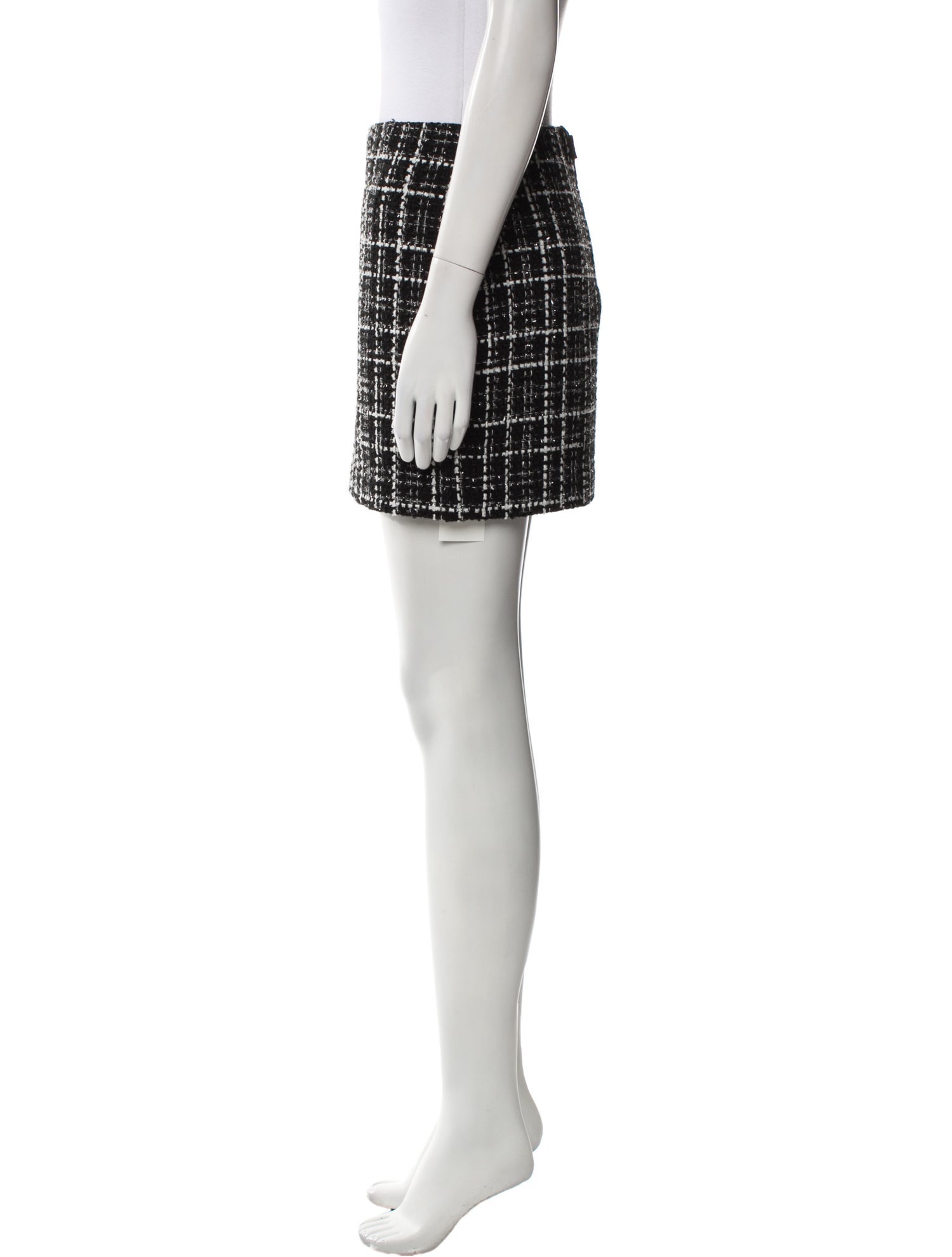 Alice + Olivia Plaid Print Mini Skirt w/ Tags