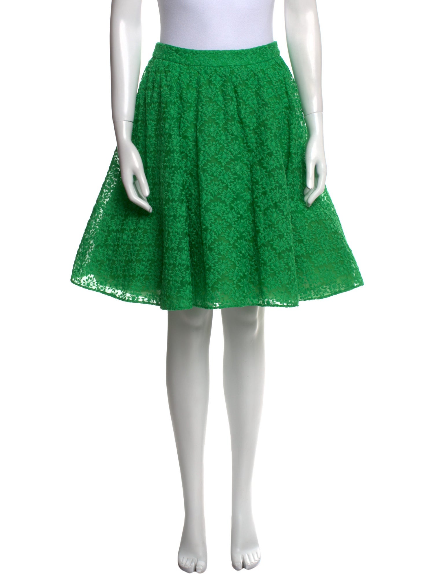Alice + Olivia Silk Knee-Length Skirt