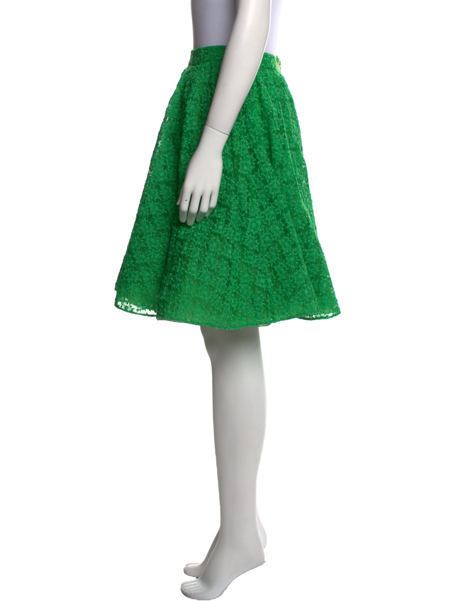 Alice + Olivia Silk Knee-Length Skirt