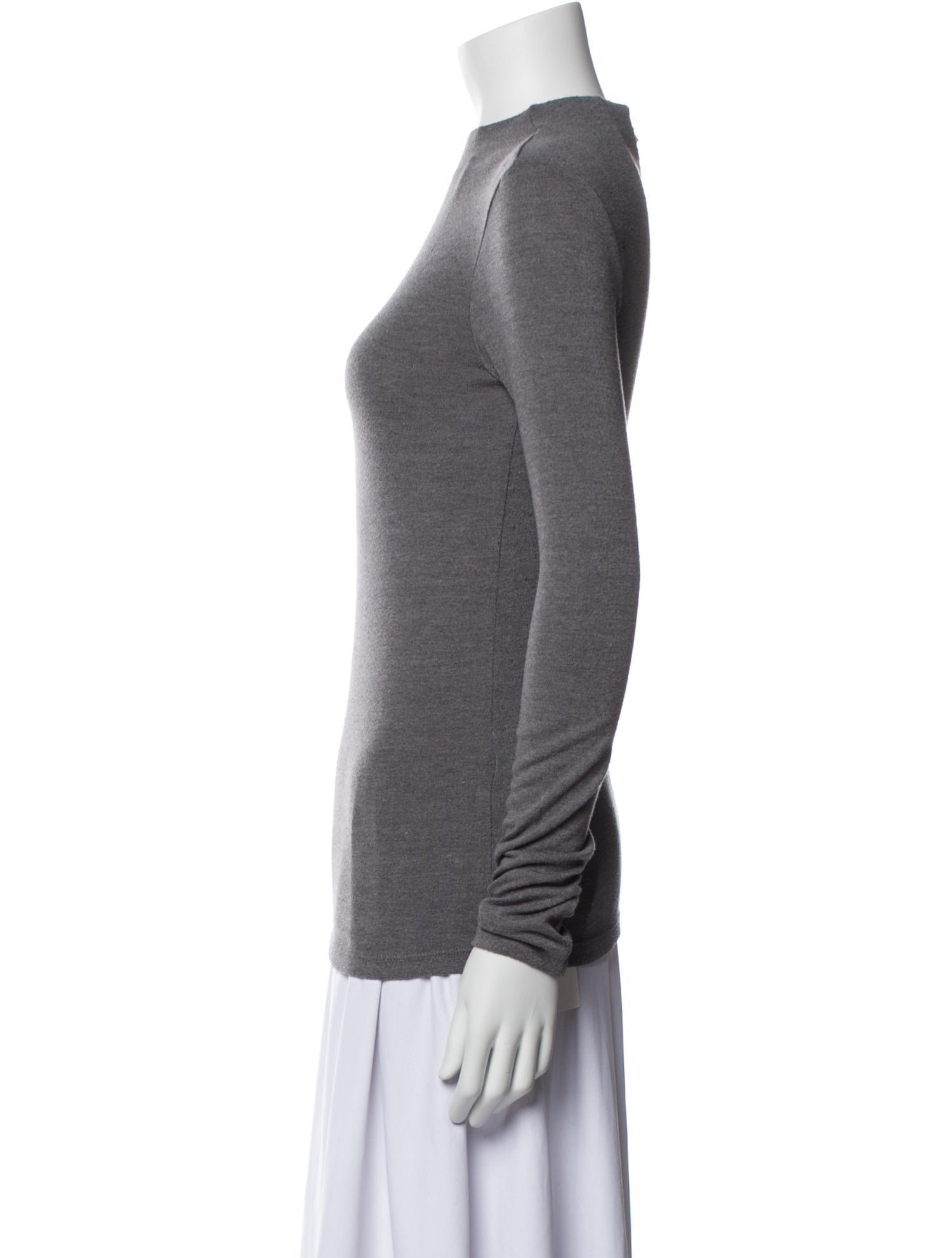 Alice + Olivia Mock Neck Long Sleeve Top