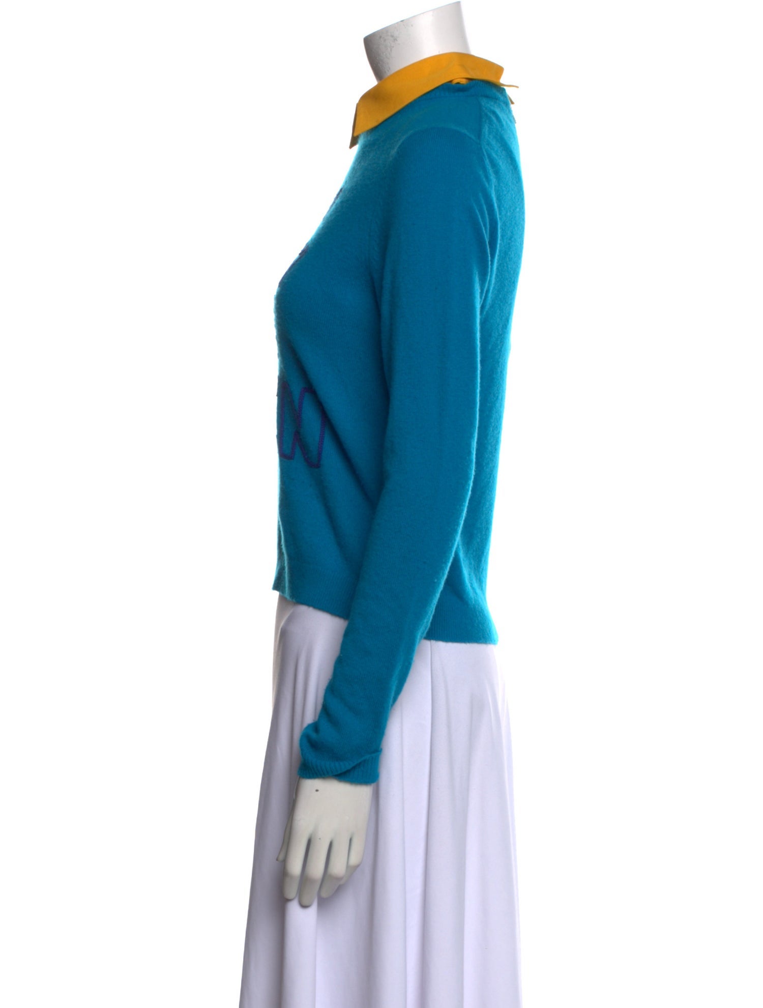 Alice + Olivia Cashmere Graphic Print Sweater