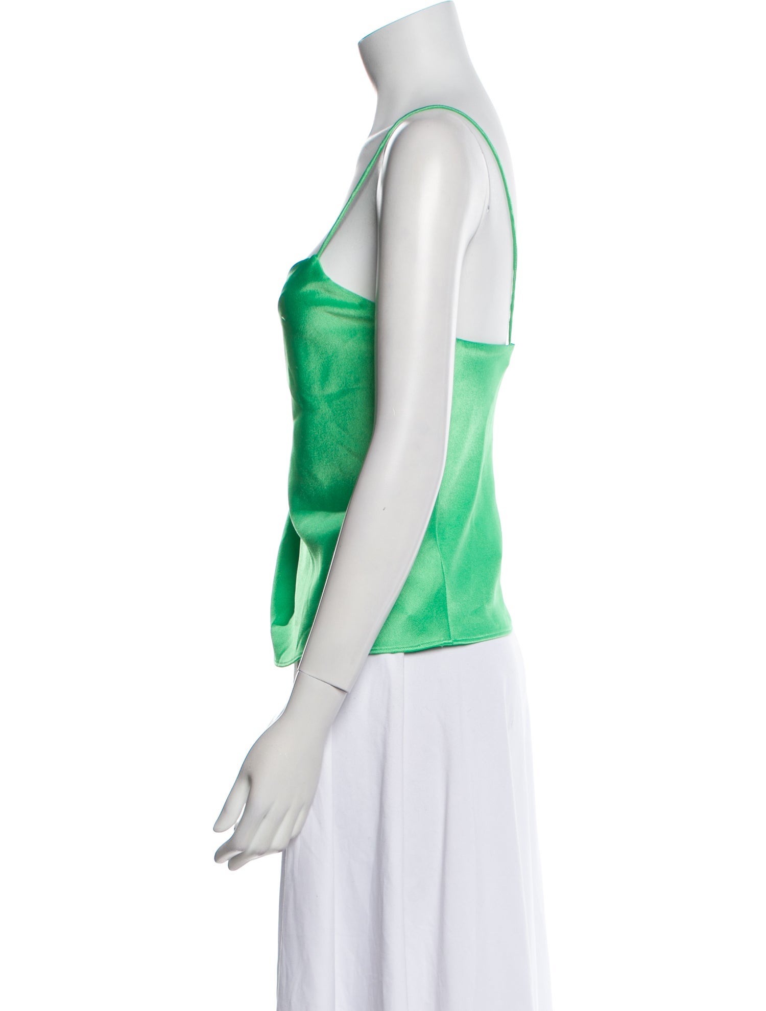 Alice + Olivia Satin Square Neckline Top