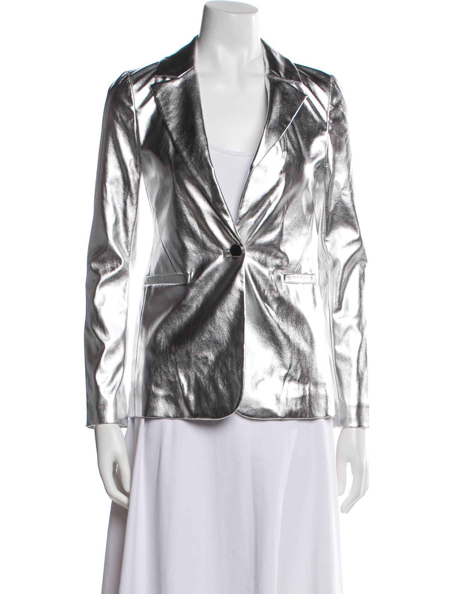 Alice + Olivia Faux Leather Blazer w/ Tags