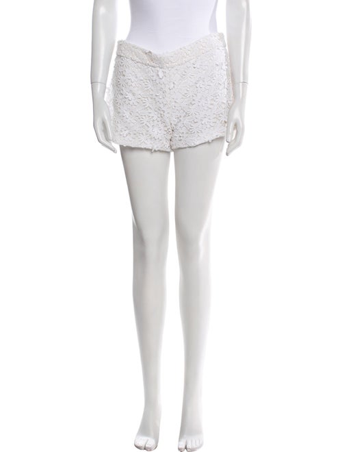 Alice + Olivia Lace Pattern Mini Shorts