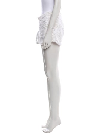 Alice + Olivia Lace Pattern Mini Shorts