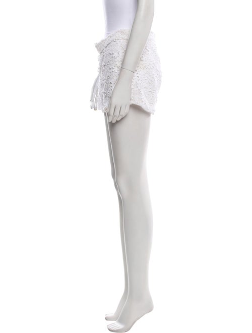 Alice + Olivia Lace Pattern Mini Shorts