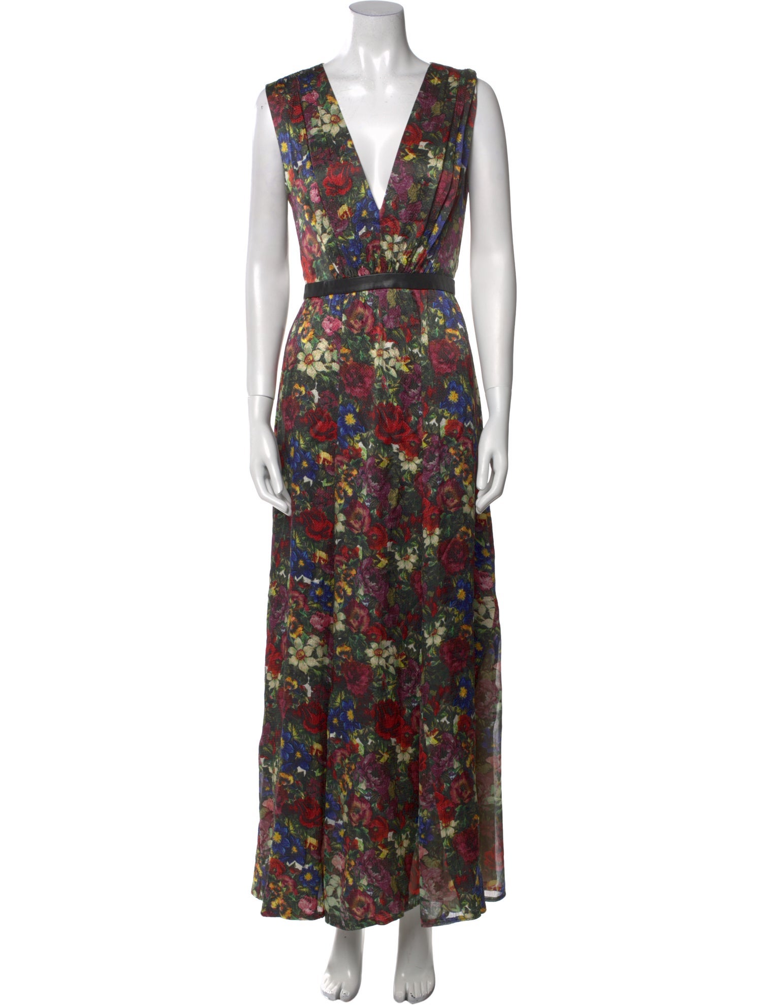 Alice + Olivia Silk Long Dress