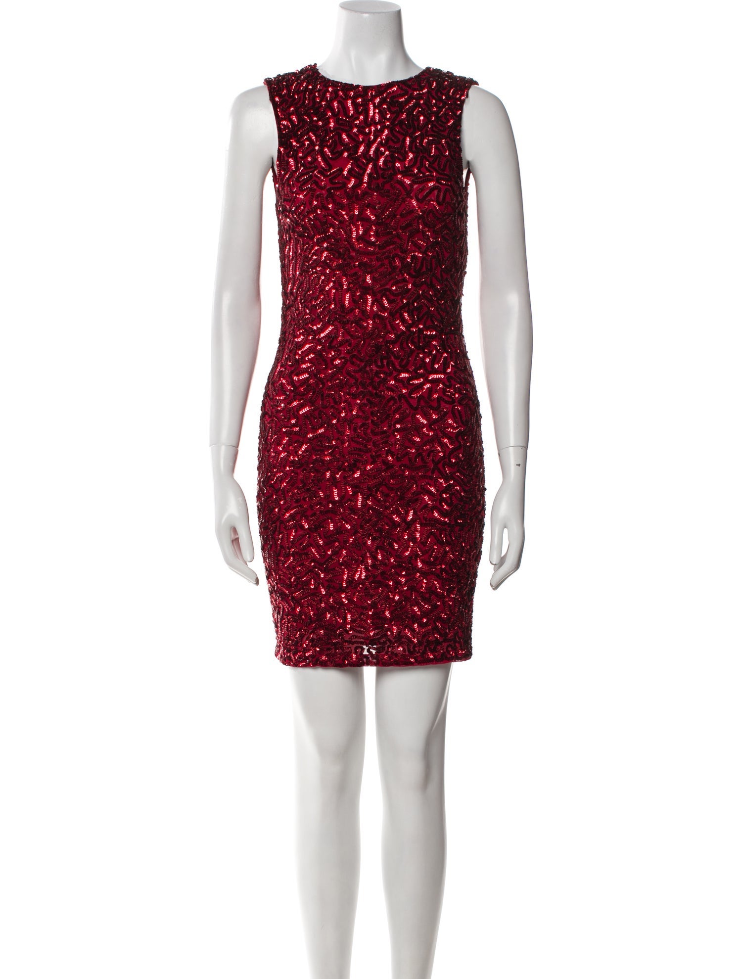 Alice + Olivia Crew Neck Mini Dress