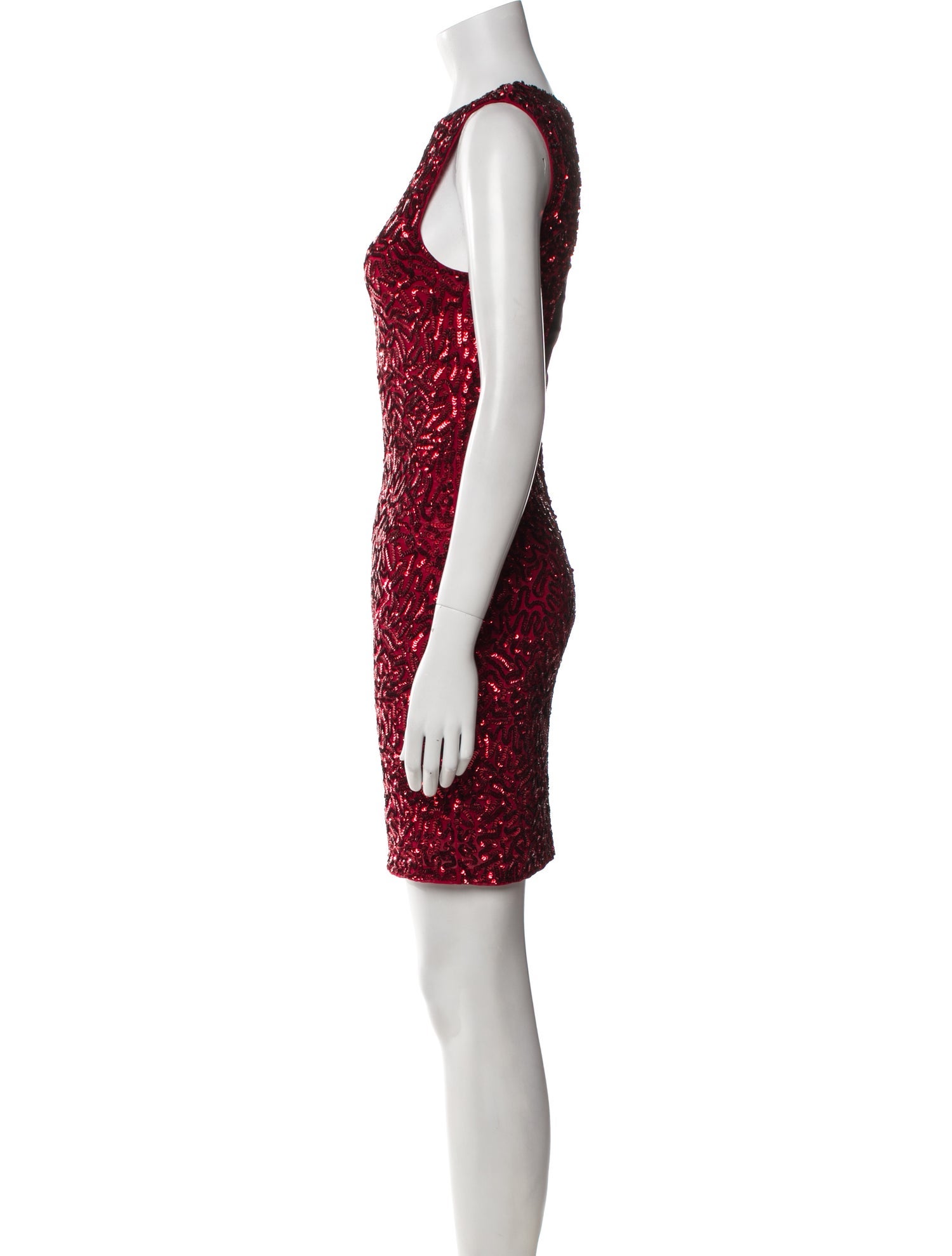 Alice + Olivia Crew Neck Mini Dress