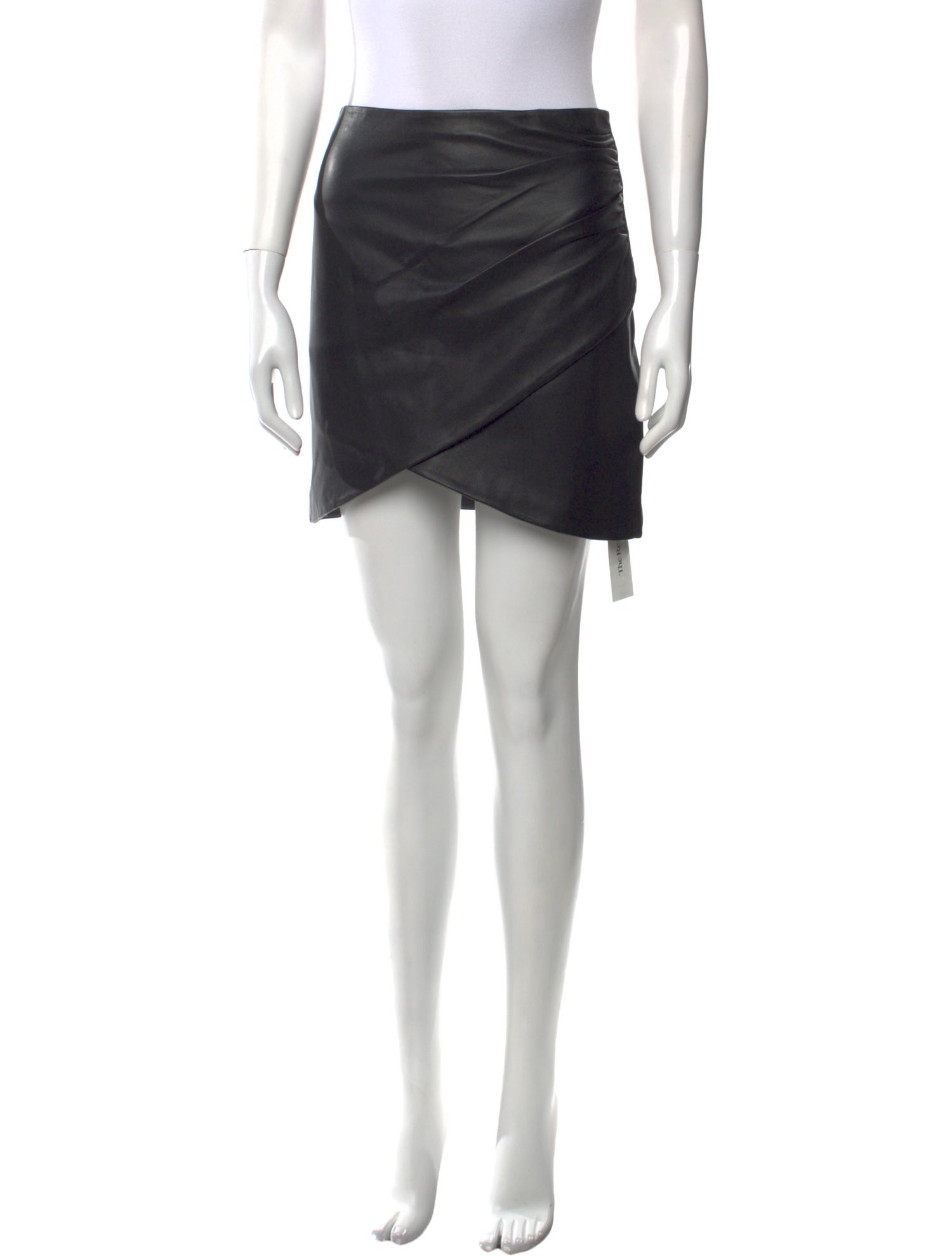 Alice + Olivia Lamb Leather Mini Skirt