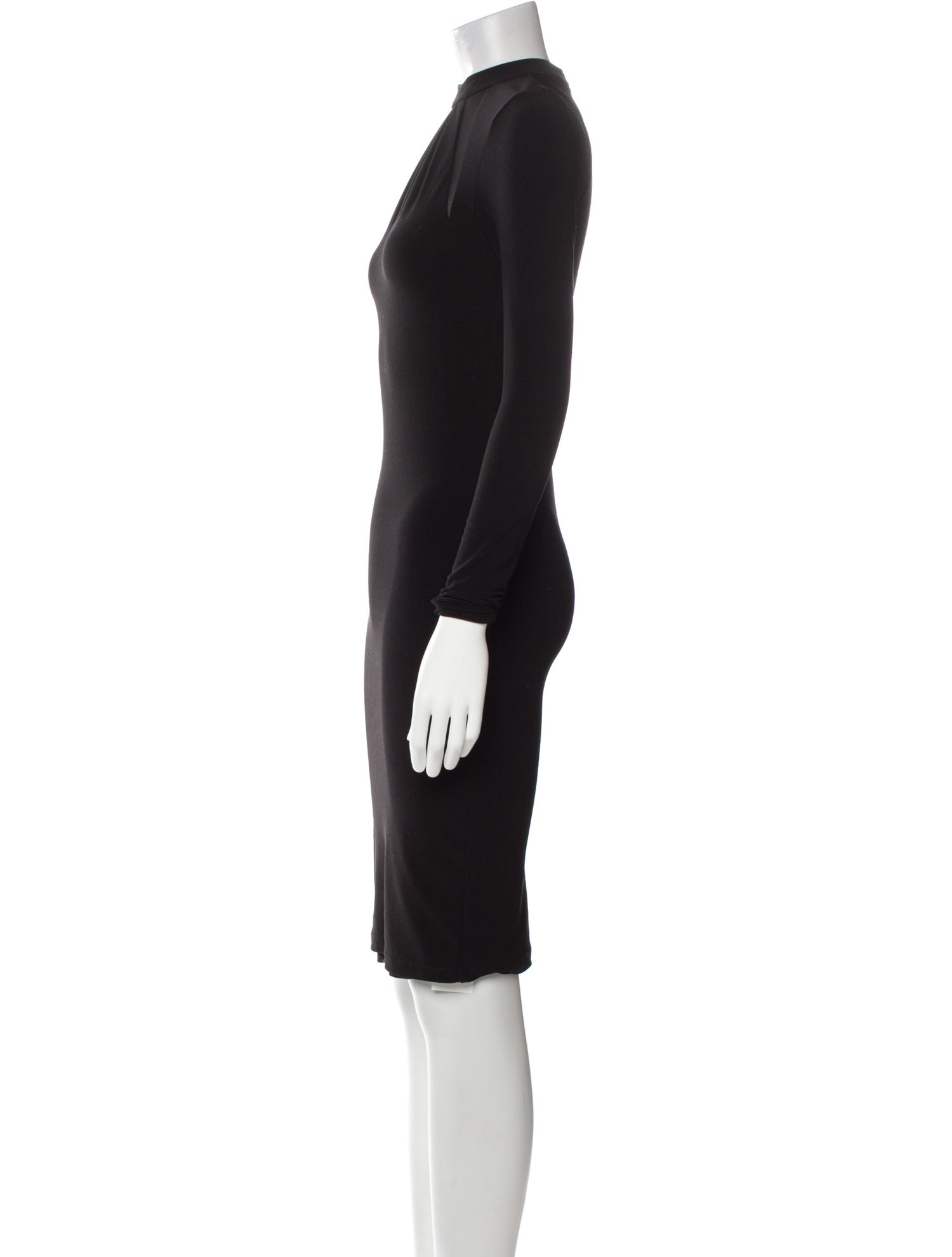 Alice + Olivia Mock Neck Knee-Length Dress