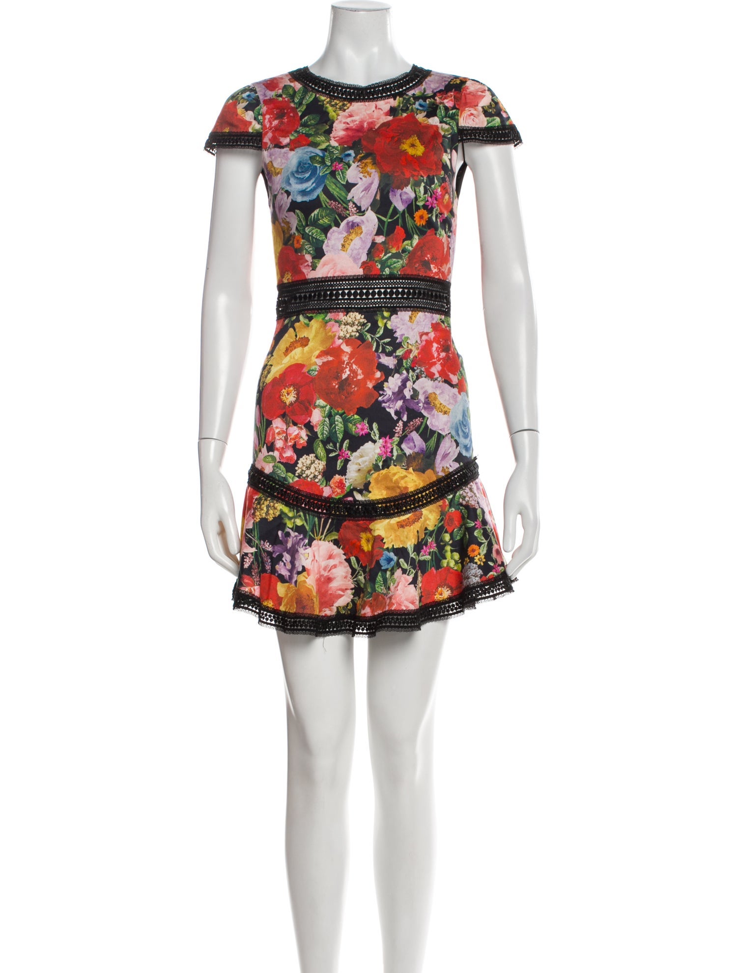 Alice + Olivia Floral Print Mini Dress