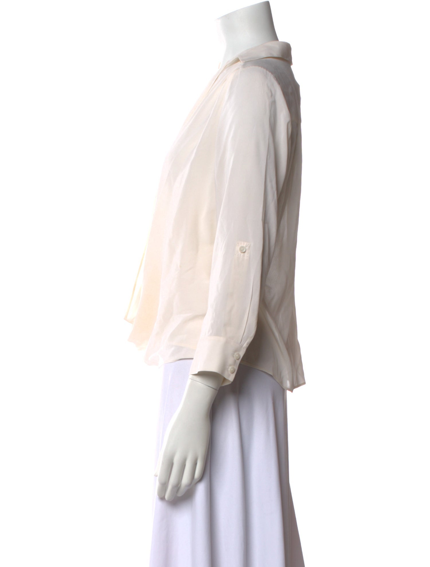 Alice + Olivia Silk V-Neck Blouse