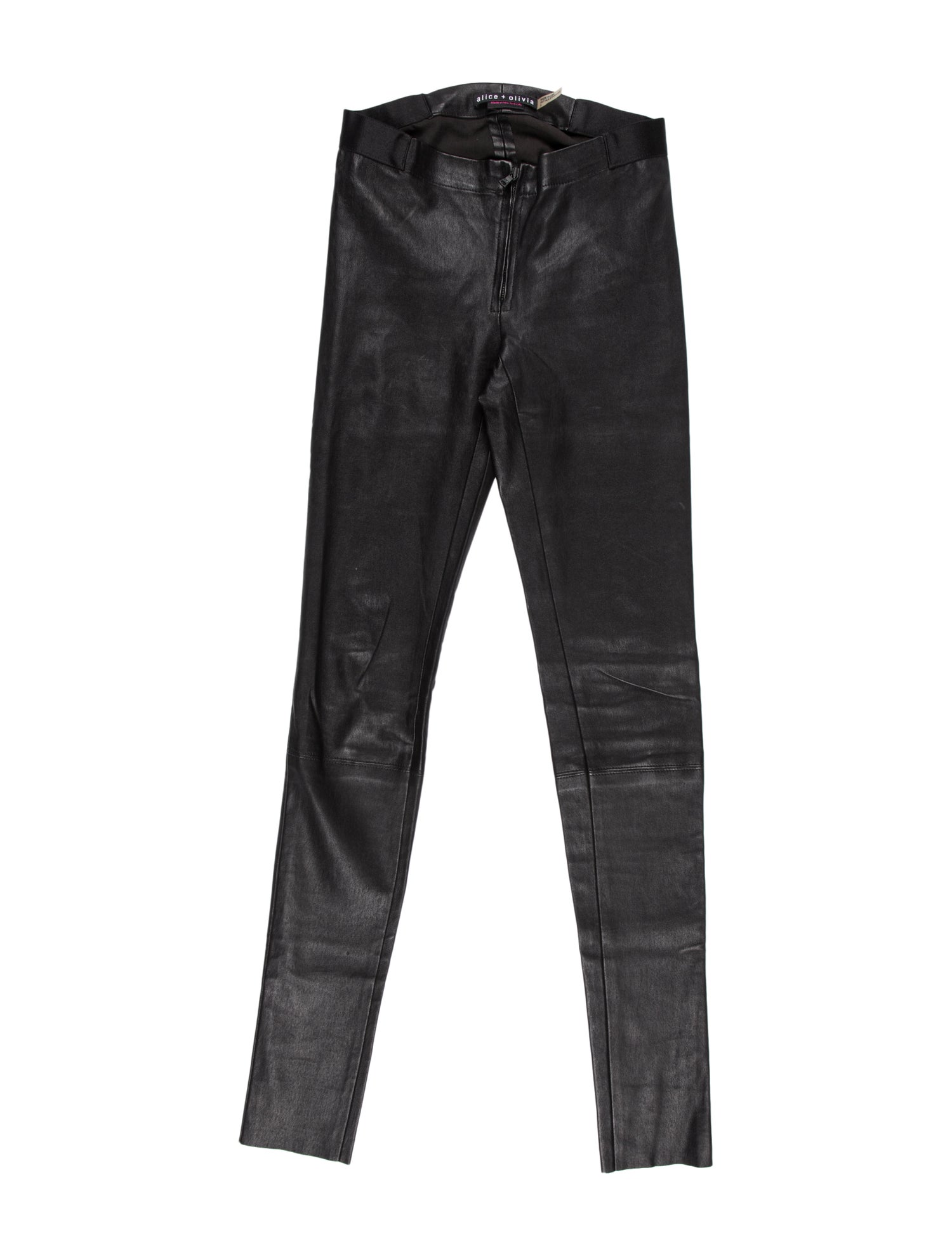 Alice + Olivia Leather Skinny Leg Pants