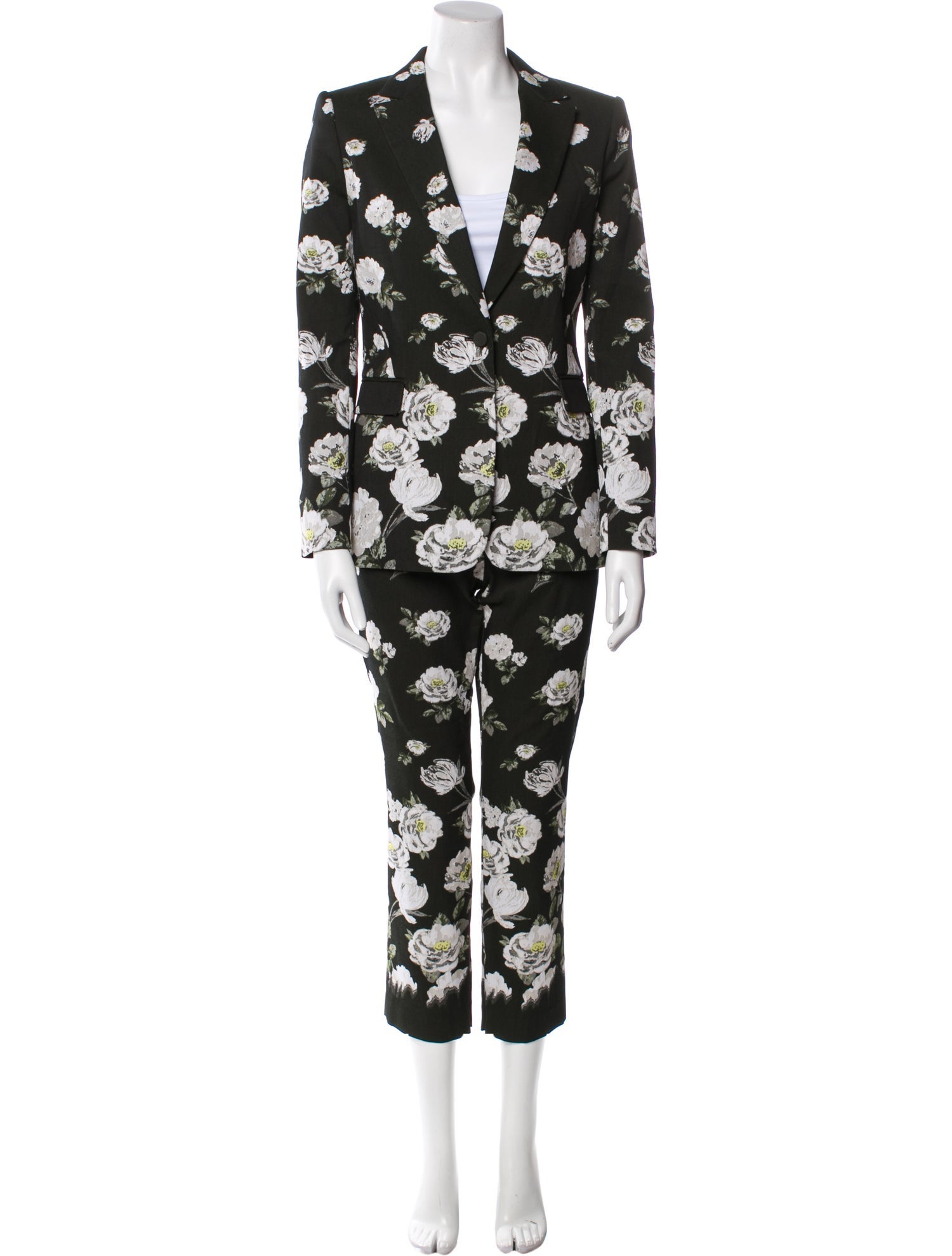 Alice + Olivia Floral Print Pantsuit w/ Tags