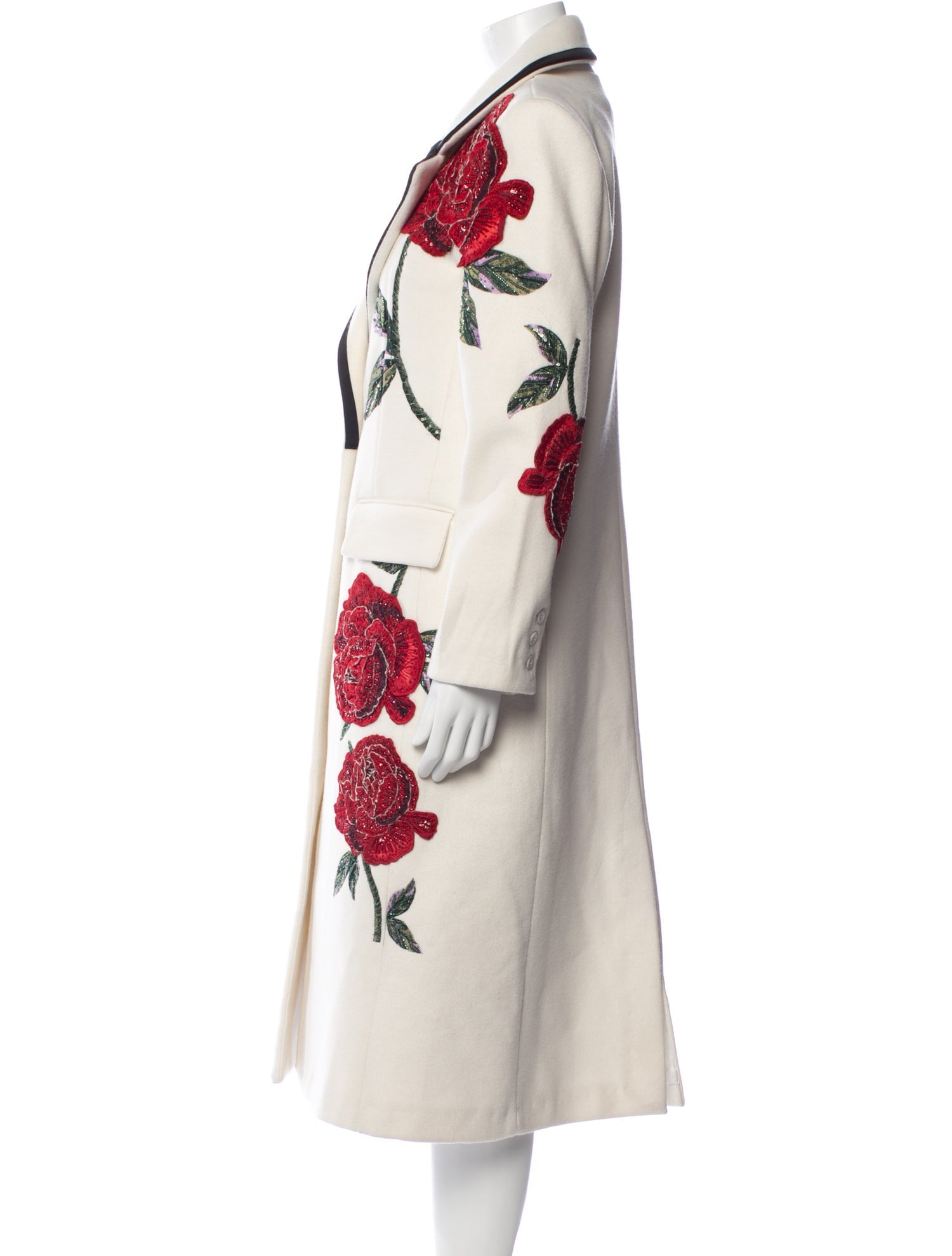 Alice + Olivia Floral Print Trench Coat w/ Tags