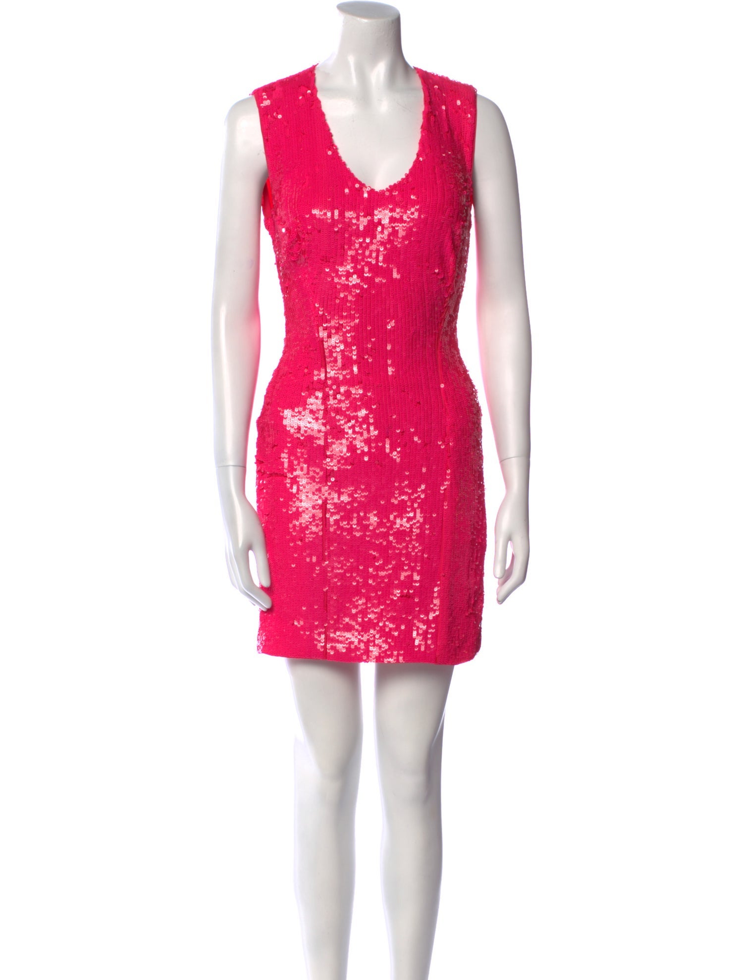 Alice + Olivia V-Neck Mini Dress