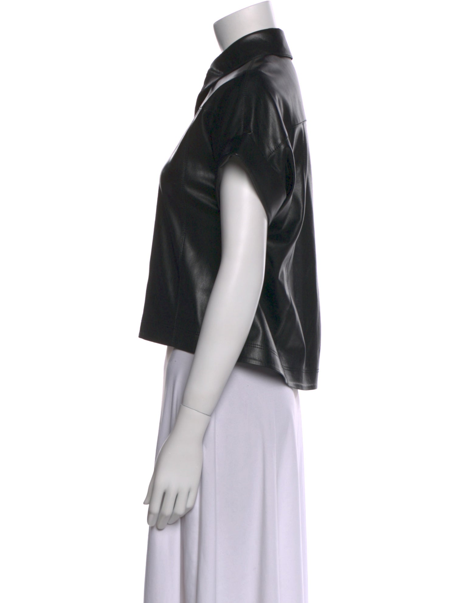 Alice + Olivia Short Sleeve Button-Up Top