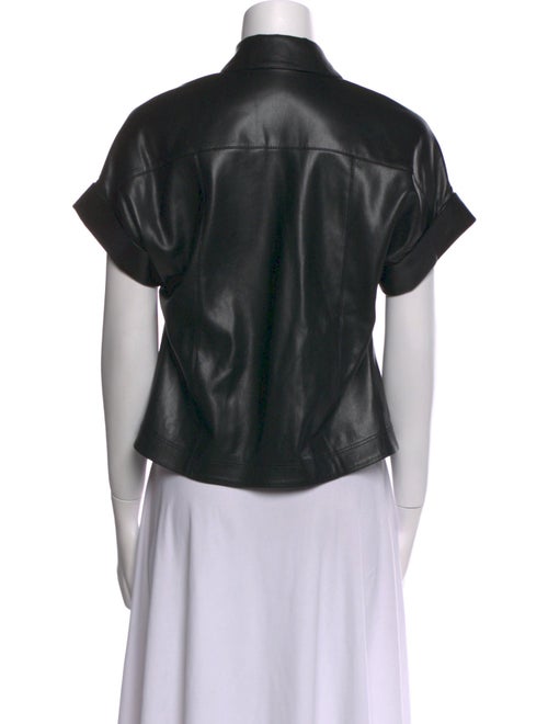 Alice + Olivia Short Sleeve Button-Up Top