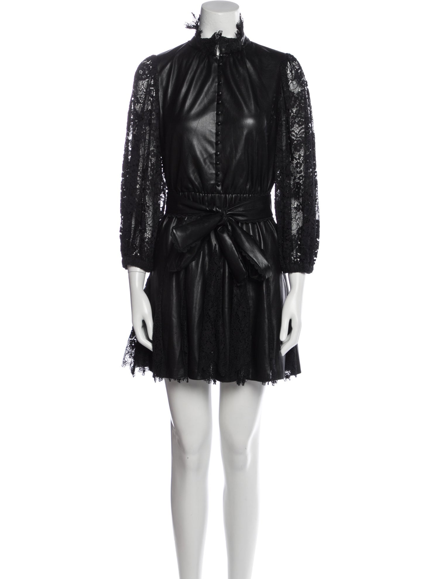 Alice + Olivia Mock Neck Mini Dress